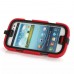 Samsung Galaxy S3 - Heavy Duty Hybrid Silicone PC Defender with Belt Clip Stand Protective Phone Cover Case - Red